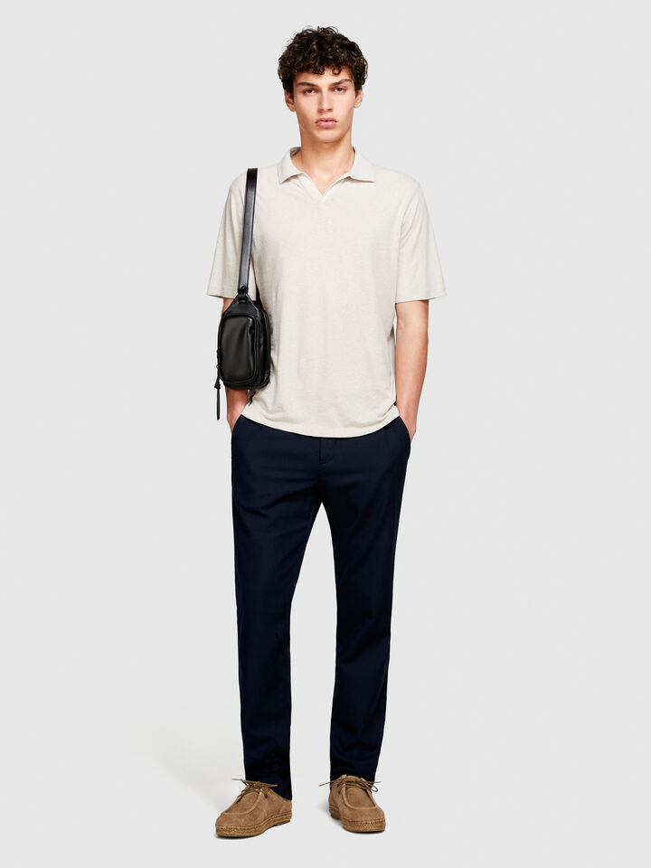 Regular fit polo - men's polos - Beige | Sisley image number 1